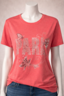 T-shirt Femme Paris strass Papillons taille M,L,XL,XXL