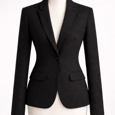 Veste blazer noire élégante. Taille 44