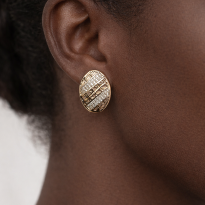 Bouche d’oreille femme acier inoxydable.