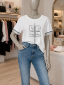 Chandail avec brillants dans les manches, taille XL