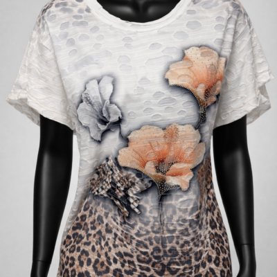 Chandail pour femme avec motifs artistiques. Taille ml, xl , xxl