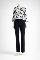 Ensemble élégant chemise imprimée et pantalon marine. Taille S, m , L,xL,xxl.